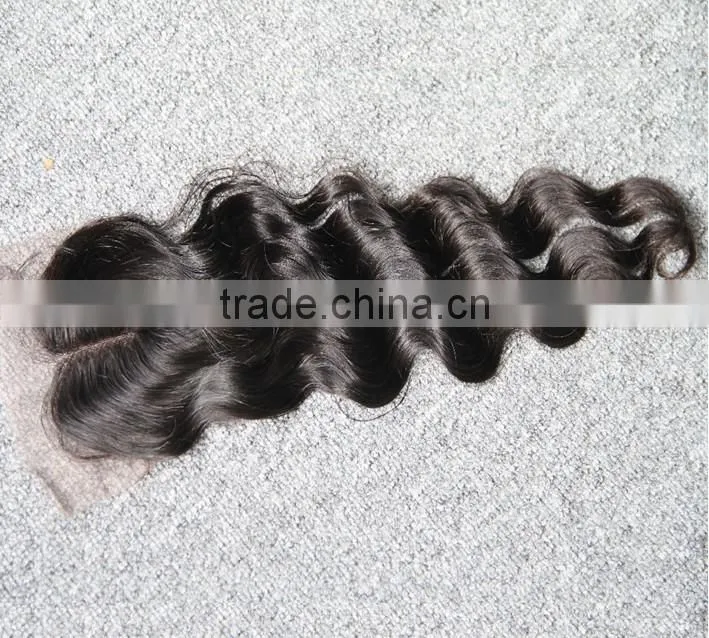 100% human hair virgin remy silk lace top closures