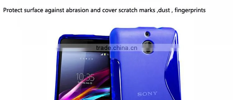 for sony xperia e1 tpu case, tpu case for sony xperia e1,Mobile Phone S Line TPU Gel Back Cover for Sony Xperia E1