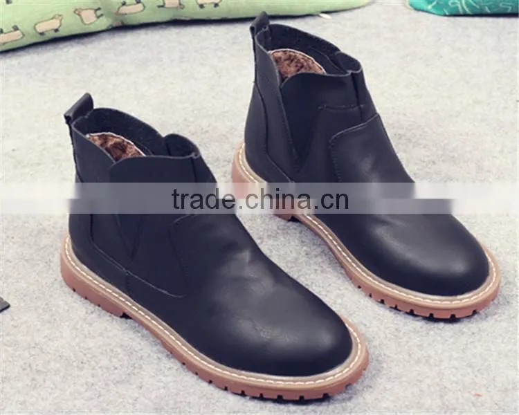 Plastic ankle boots for women rubber cowboy rain boots women made in China XT-DA0764