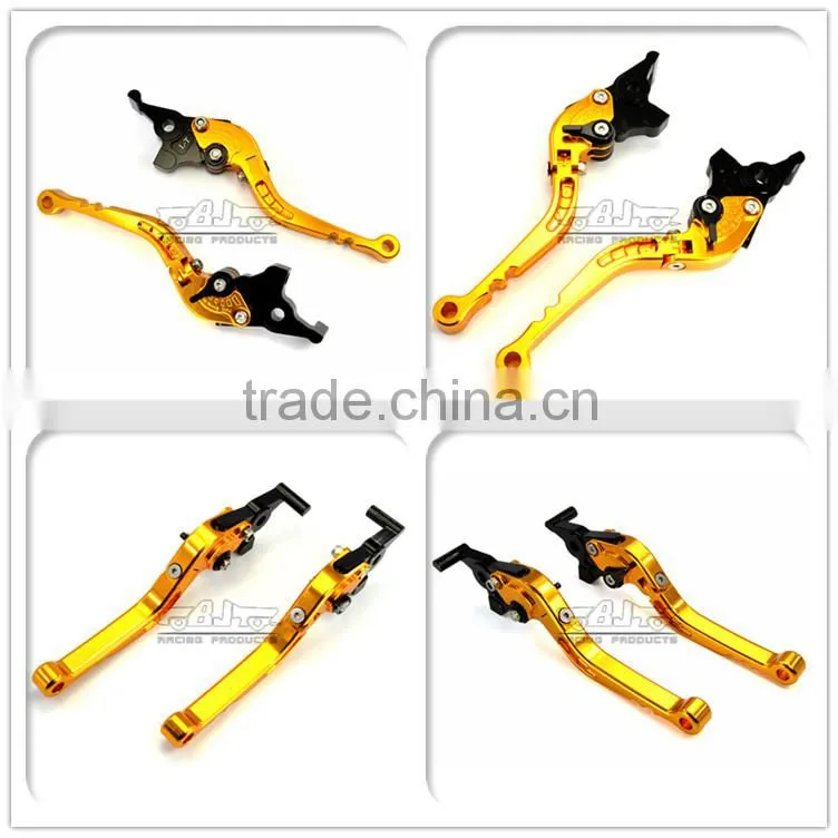 BJ-LS-009 Customized CNC Adjustable Folding Aluminum Motorcycle Clutch Brake Lever for Kawasaki ZX1400 / ZX14R / ZZR1400