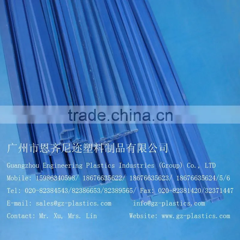 wear resistance anti-aging mc nylon liner guide rail plastic strip for curtain