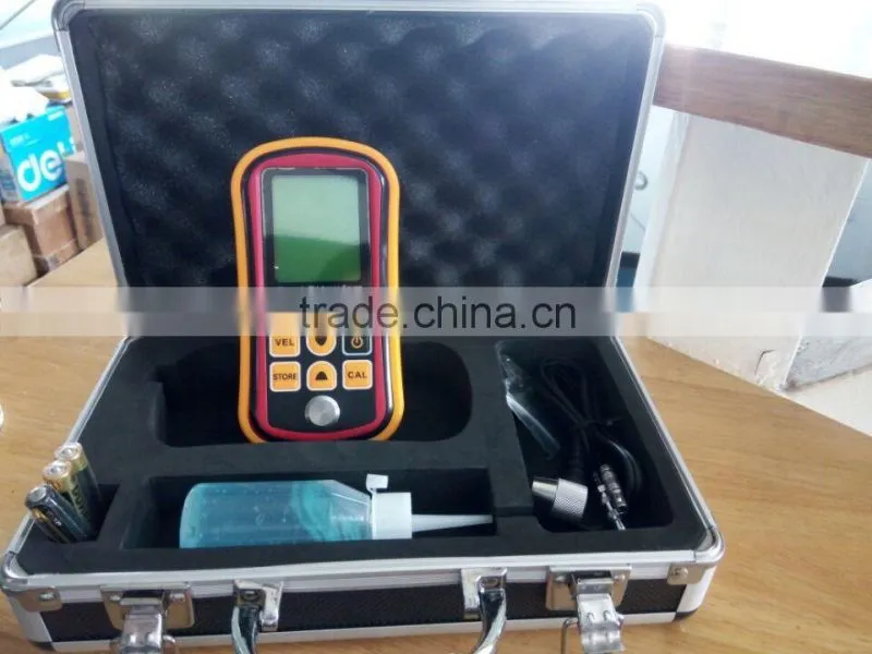 portable ultrasonic thickness gages for plastic steel materials