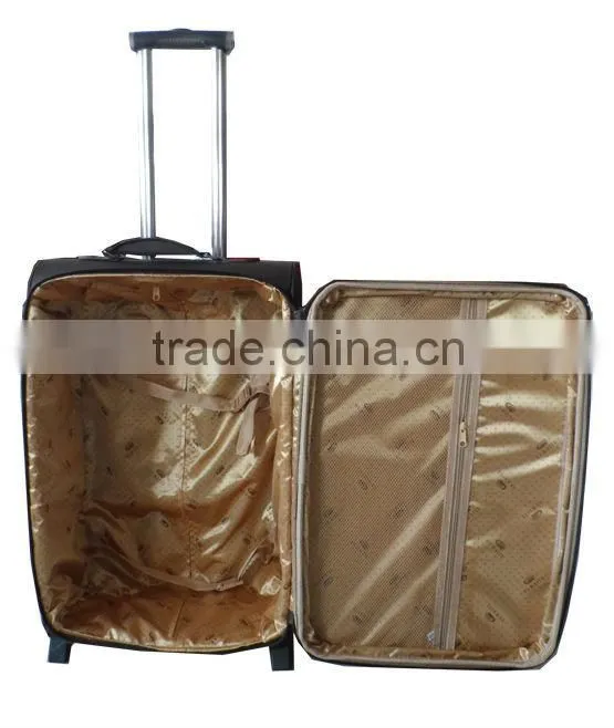 Travel/business vintage style dark grey carry-on luggage trolley on wheels