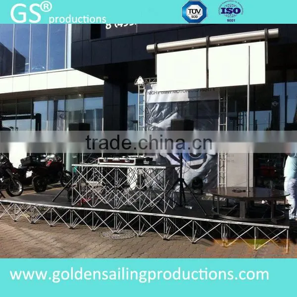 On sale aluminum portable stage for DJ drummer stage deck