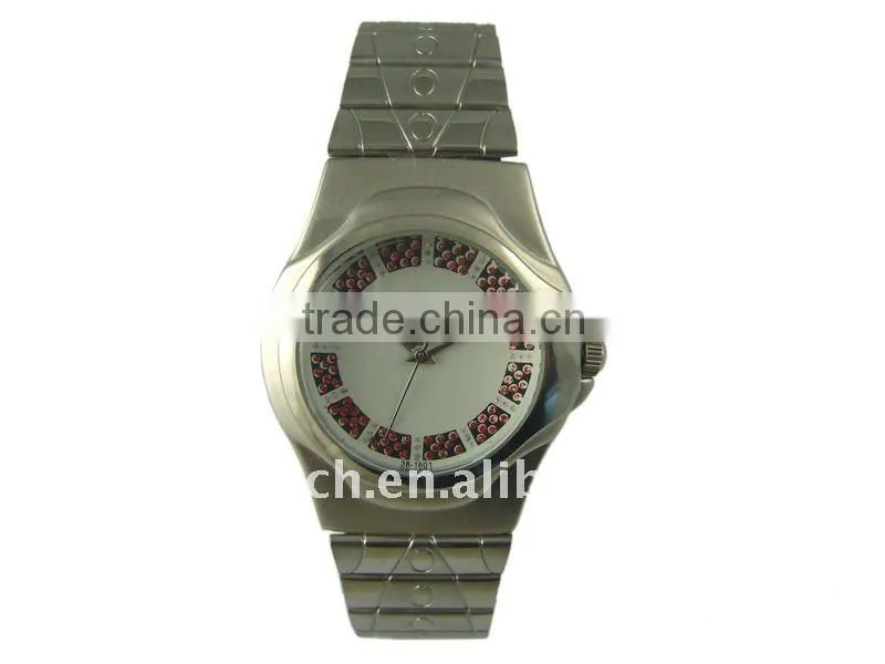 cheap men's metal strap watch custom metal quartz watch with own logo
