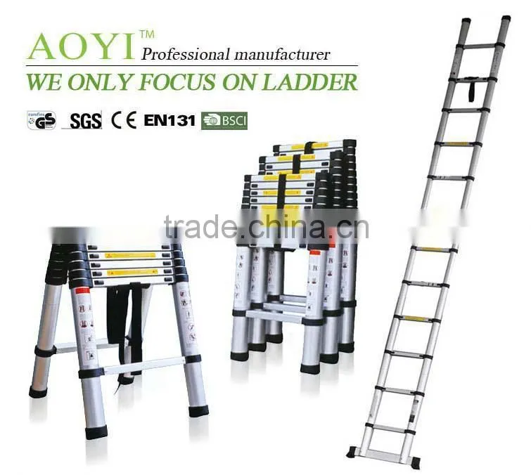 Easy to extend and fold 2.6m telescopic ladder tank ladders AY-ZJ2626