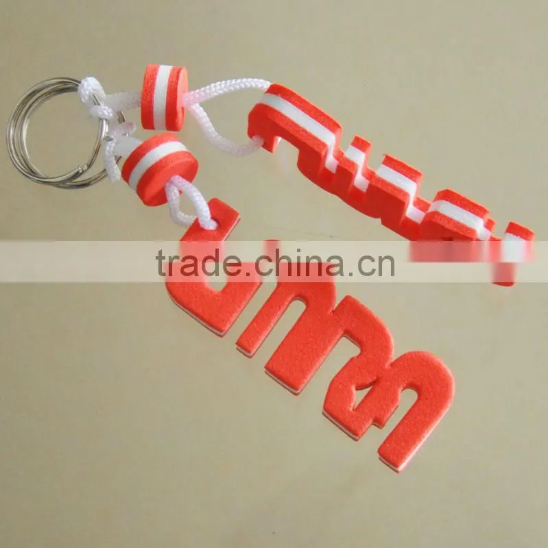 Key Tags Buckle Ring Chain Holder Keychain Keyring /Float EVA Keychain