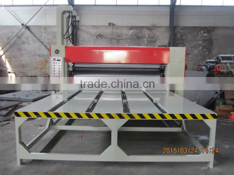 High speed semi automatic corrugated carton printing slotting machine