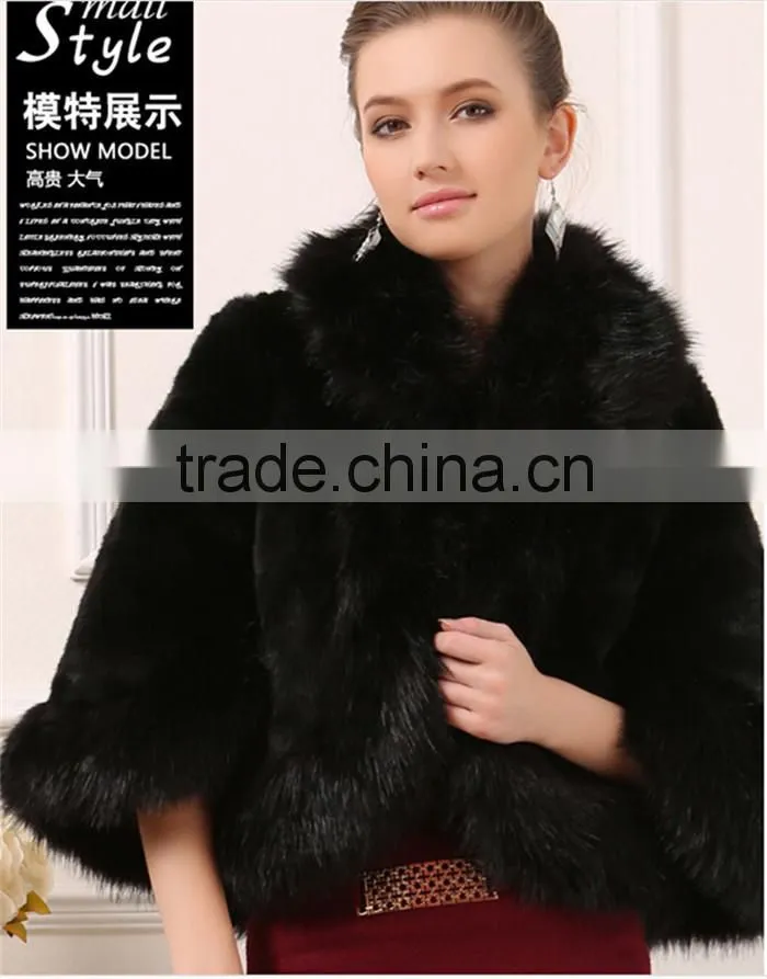 2016 high -end new fashion faux fox fur vest