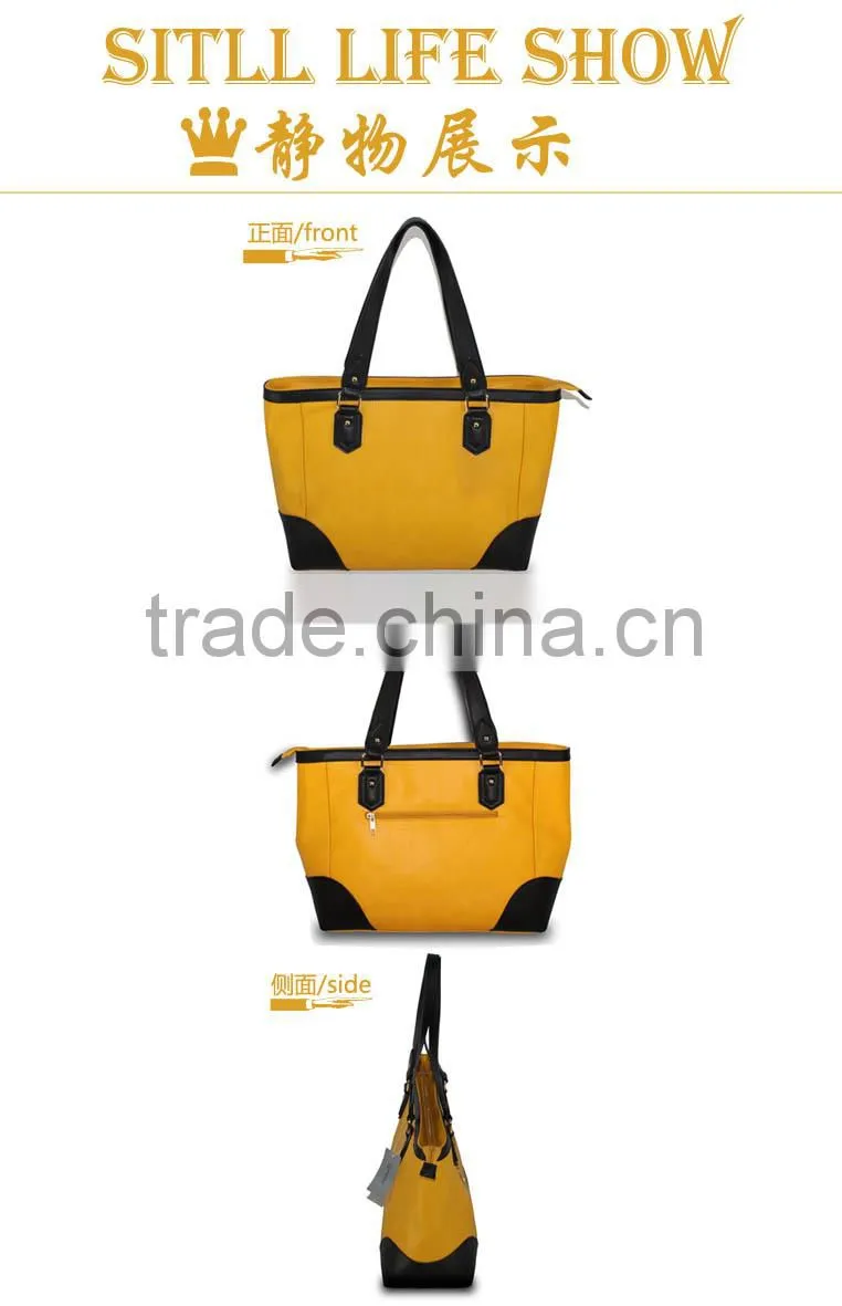 2015 factory price woman pu leather handbag manufactures China