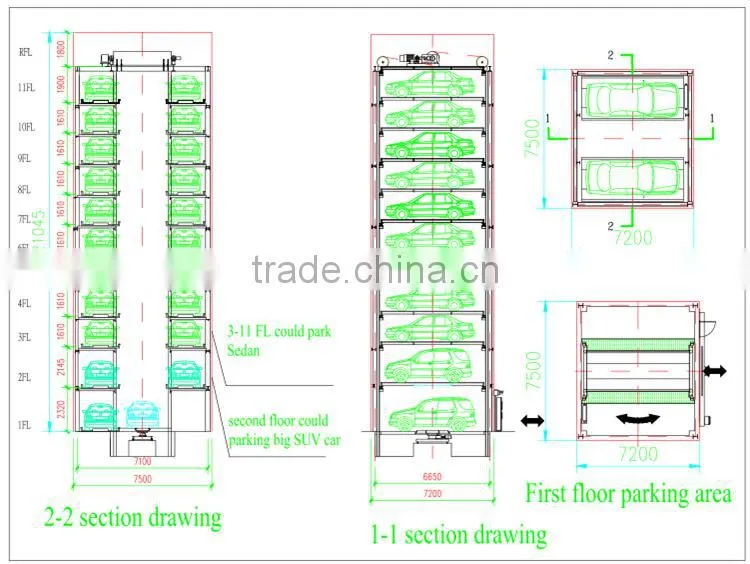 smart parking system price car parking garage system tower smart car parking garage
