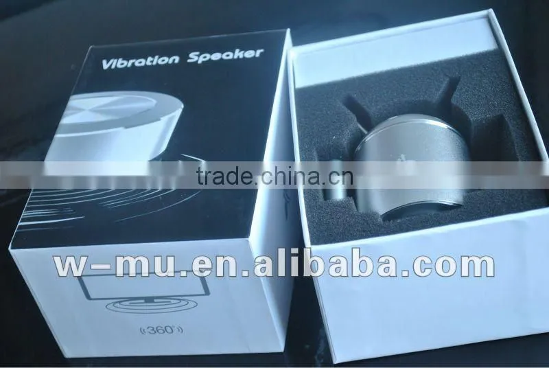 Portable Lanyard Woofer Vibrating Speaker with TF/FM
