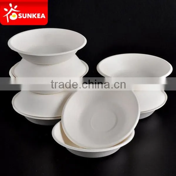Bowl biodegradable disposable sugarcane pulp bowl