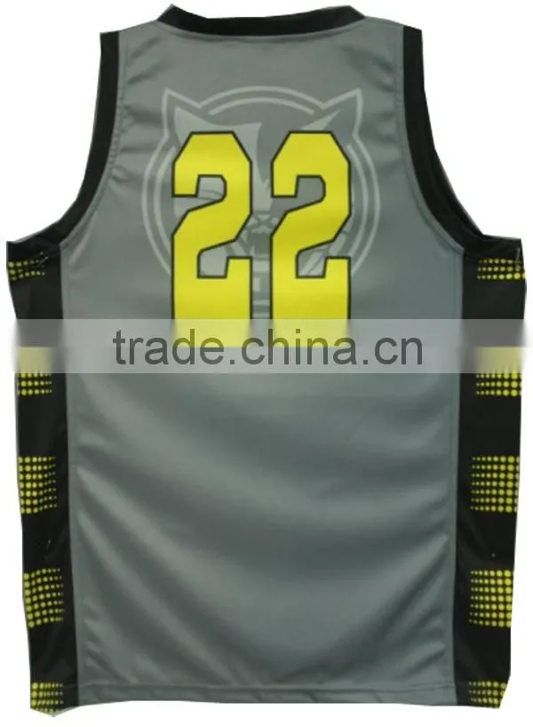 College sublimated black basketball uniforms cheap price