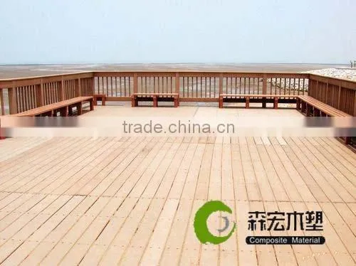 Wood plastic composite outdoor decking