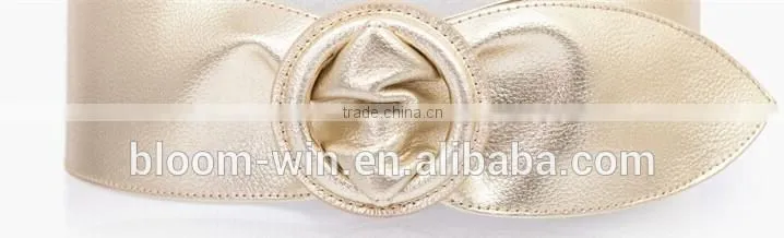 Simple Bowknot belts adjustable buckle belt for women