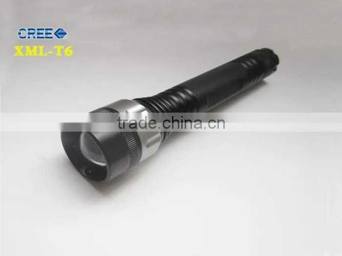 Aluminum ZOOM Function Zoom T6-10W LED Flashlight Torch Light