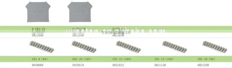 UK type Screw Din rail Plastic Universal Terminal Block