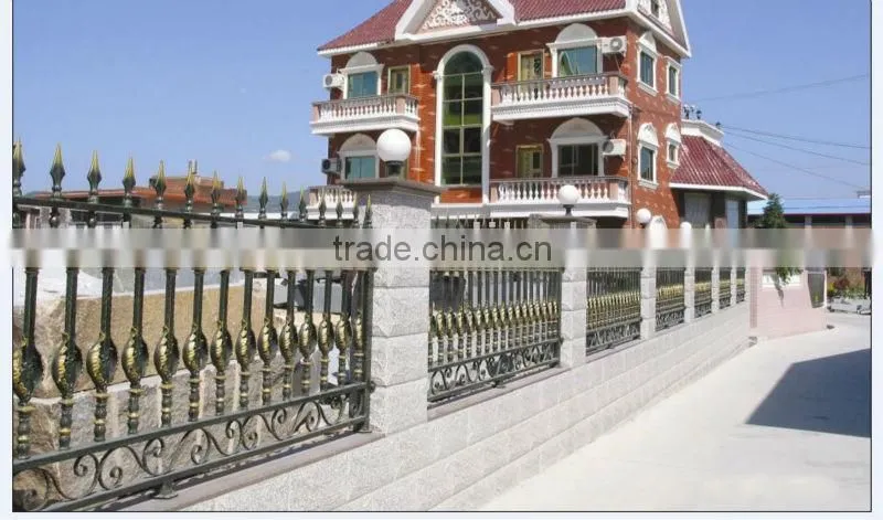 2015 Top-selling hand forged modern metal fencing