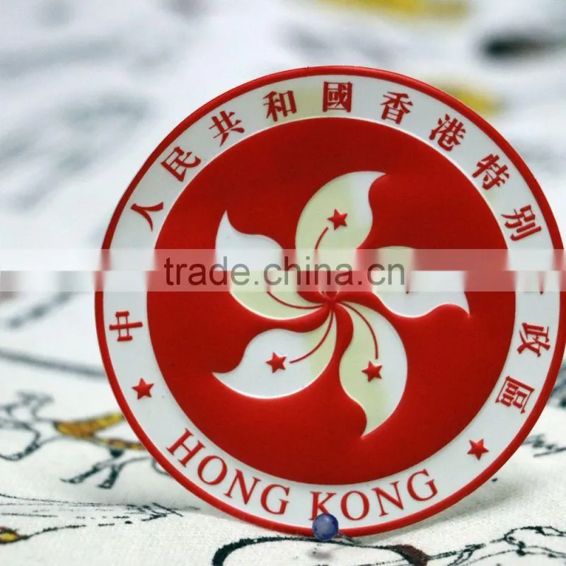Custom logo 3D PVC Rubber patch PVC Patch / heat transfer silicon label