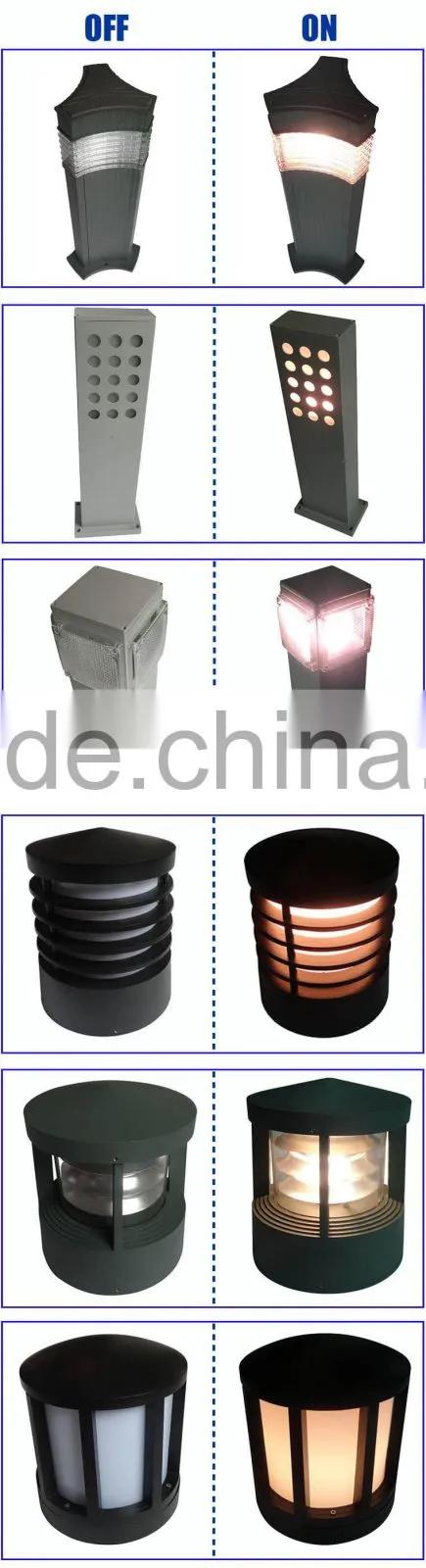 2016 High Lumen Led Outdoor Light Garden Light Led lamp with 3 warranty