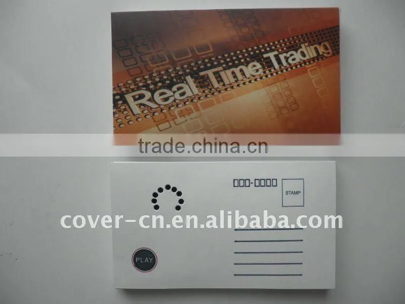 Newest Promotion gifts MP3 Postcards with USB