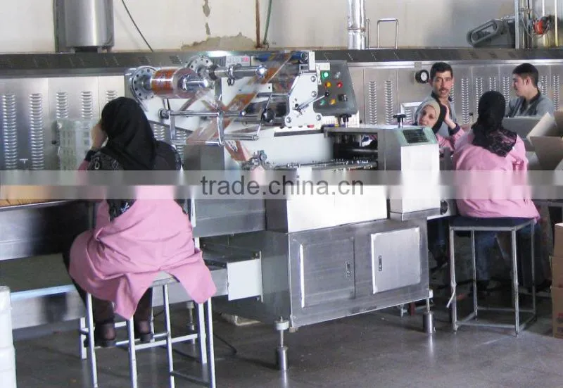 Biscuits on-edge packing machine