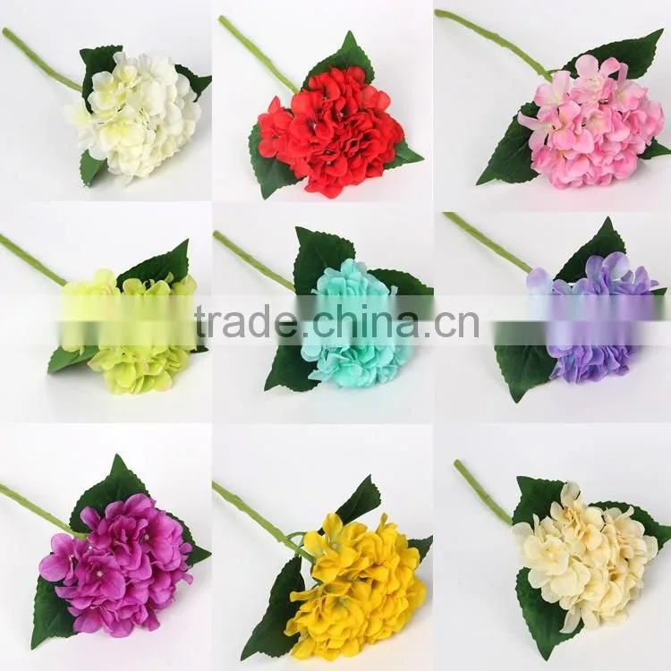Handmade Mixed cheap Artificial Hydrangea wedding decor flower