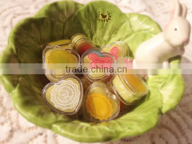 5g Heart-shaped PS plastic jar for eye cream