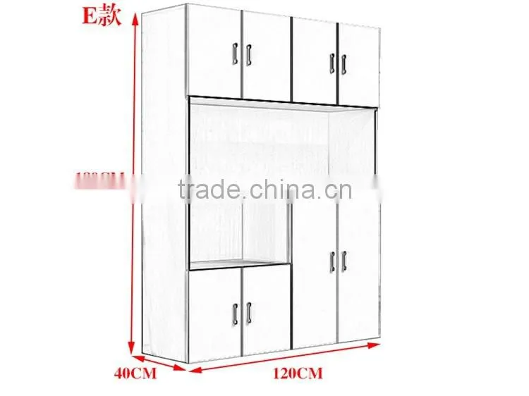 New design modern simple wooden storage rack cabinet