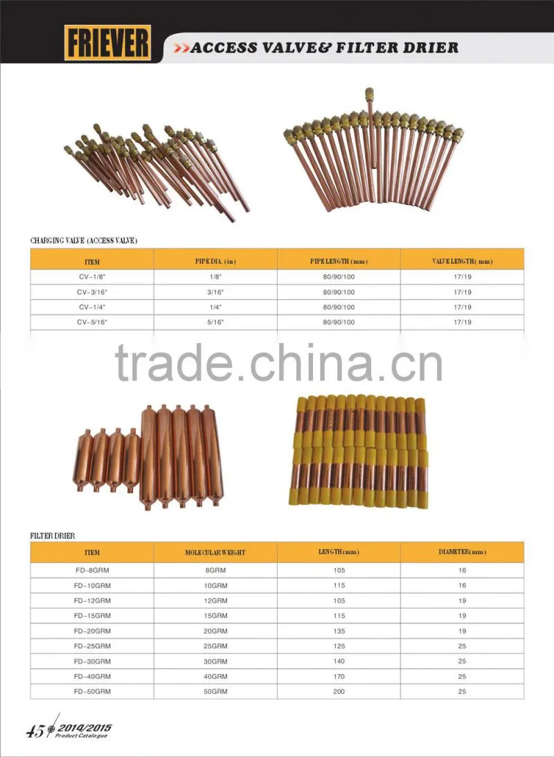 FRIEVER Air Conditioner Parts Copper Filter Drier
