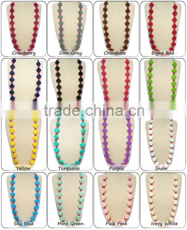 Soft Silicone Rubber Teething Ring/Silicone Necklace