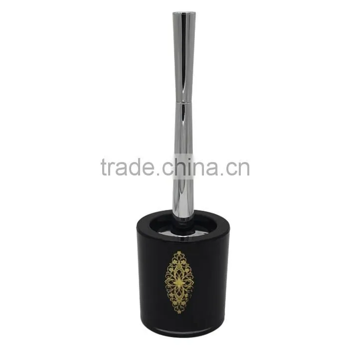 plastic black toilet brush set for sanitary ware