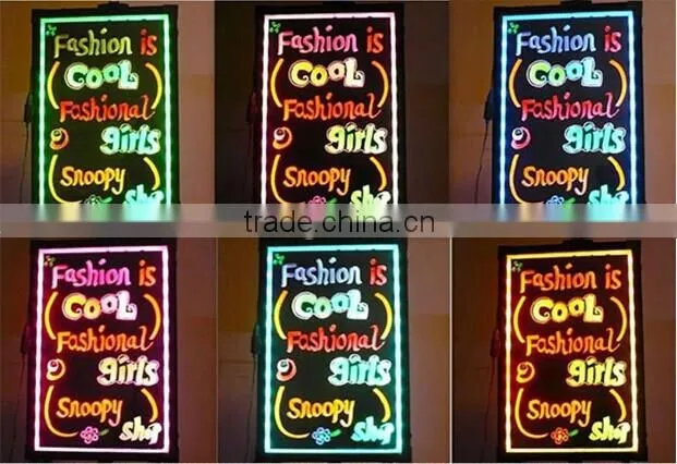 Custom Wholesale Tempered Glass Led Hand Writing Board