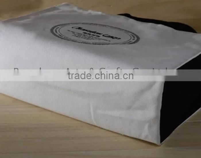 Top quality waxed canvas shoulder tote bag leather handle
