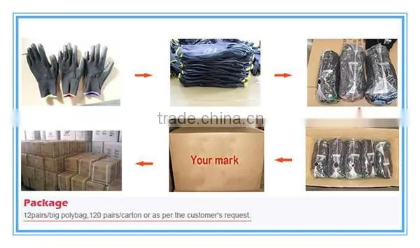 15 inch red pvc household gloves industrial gloves