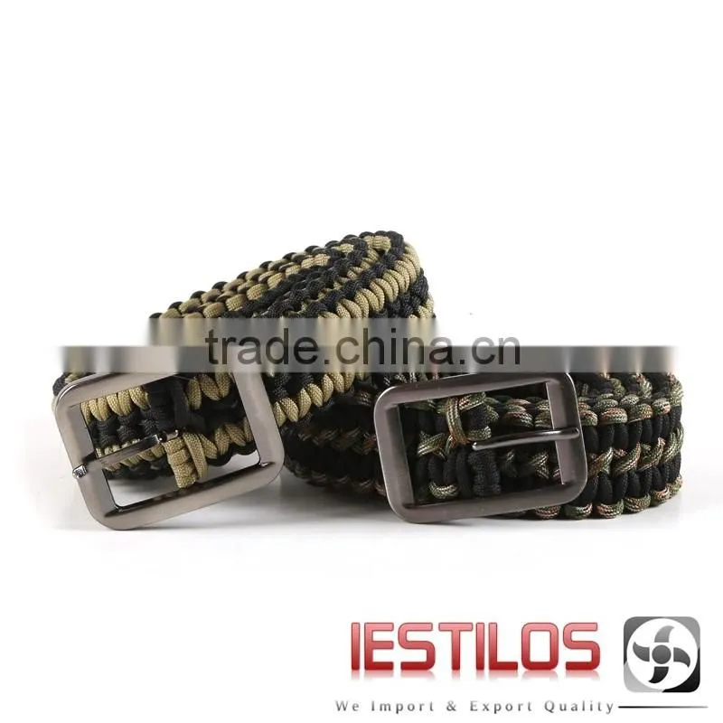Wholesale paracord belt custom logo paracord belt for outdoor