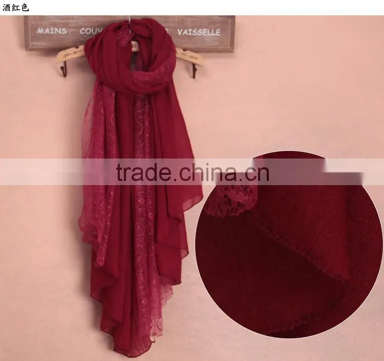 Fashion Scarf Factory China,100% Cotton Pashmina Scarf,Custom Scarf Shawl