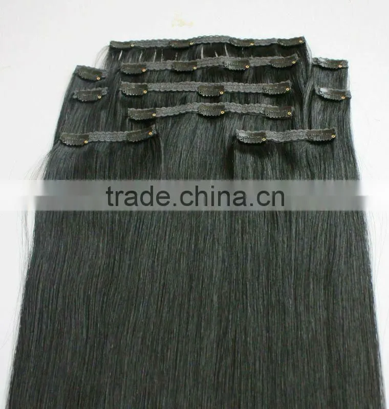 very well Clipin hair remy human hair