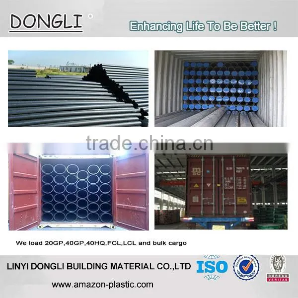 PE Material Black Poly Agricultural Irrigation Pipe