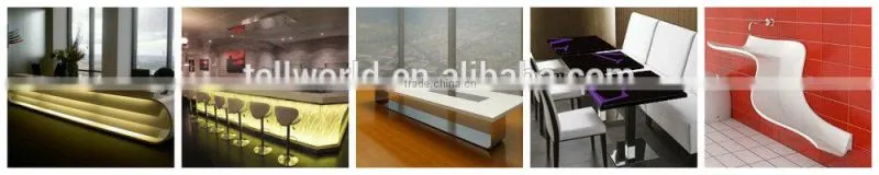 High glossy white stand desk/reception counter pictures/reception desk