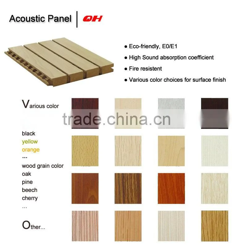 high quality acoustic board/perforated panel/acoustic mdf for decoration