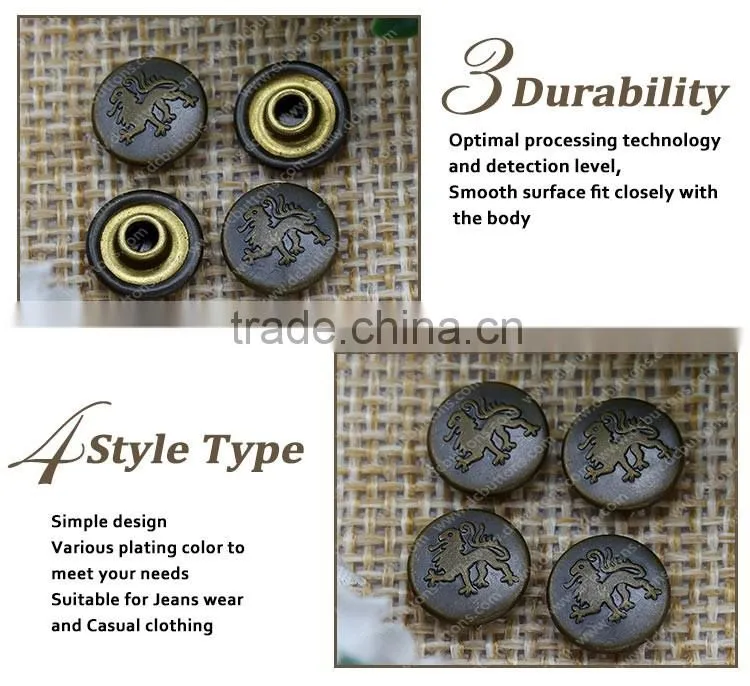Hot Selling Metal Studs Jeans Rivet for Denim,Bags