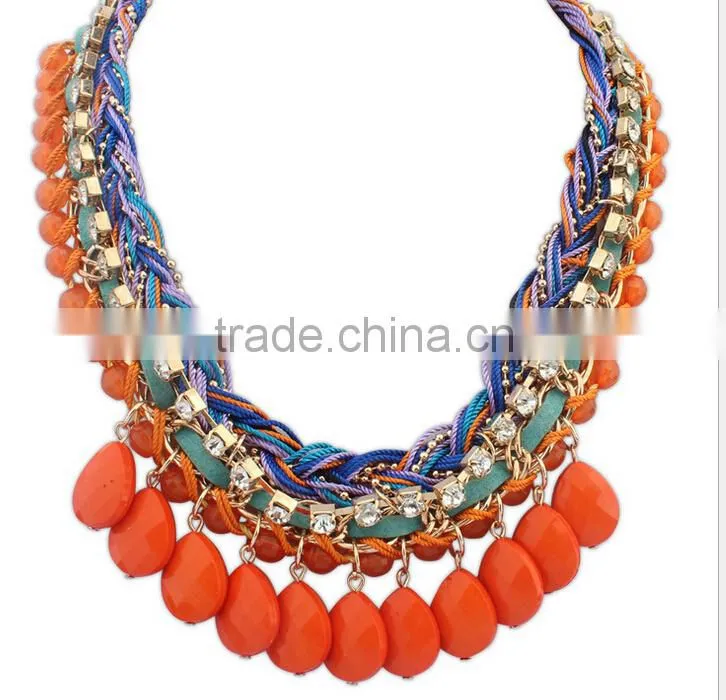 Fashion acrylic necklace latest model fashion necklace for women