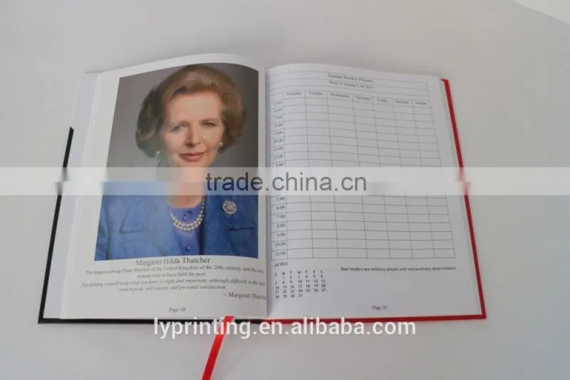 High quality hardcover notebook, diary book printing