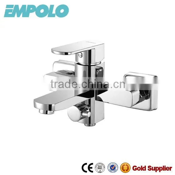 2 Hole Chrome Brass Hot and Cold Waterfall Shower Faucet 18 3101