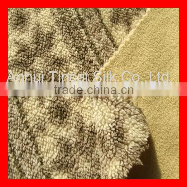 Polyester Sherpa Laminated Fleece Fabric