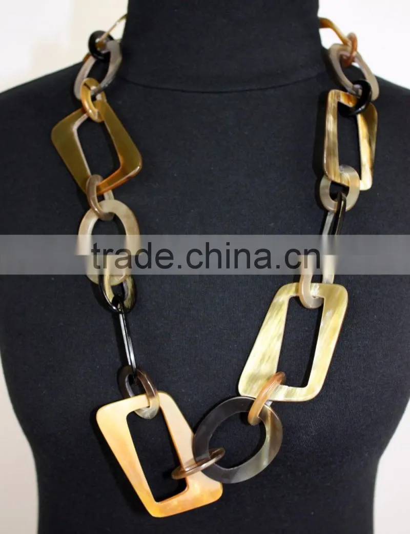 Eco-friendly handicraft nice buffalo horn necklace jewelry Vietnam