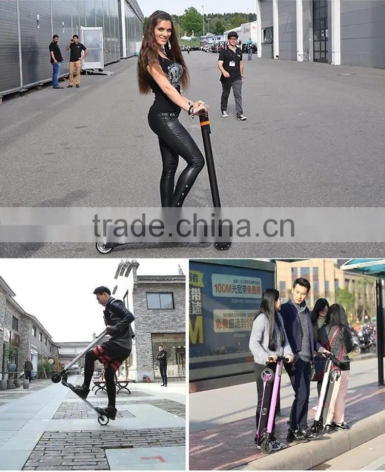 China Htomt Lightest 6.3kg light weight electric scooter Folding Balance carbon electric scooter