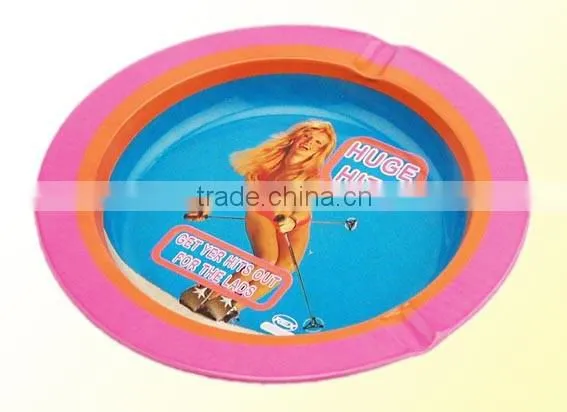 Round shape Ashtray Tin Box